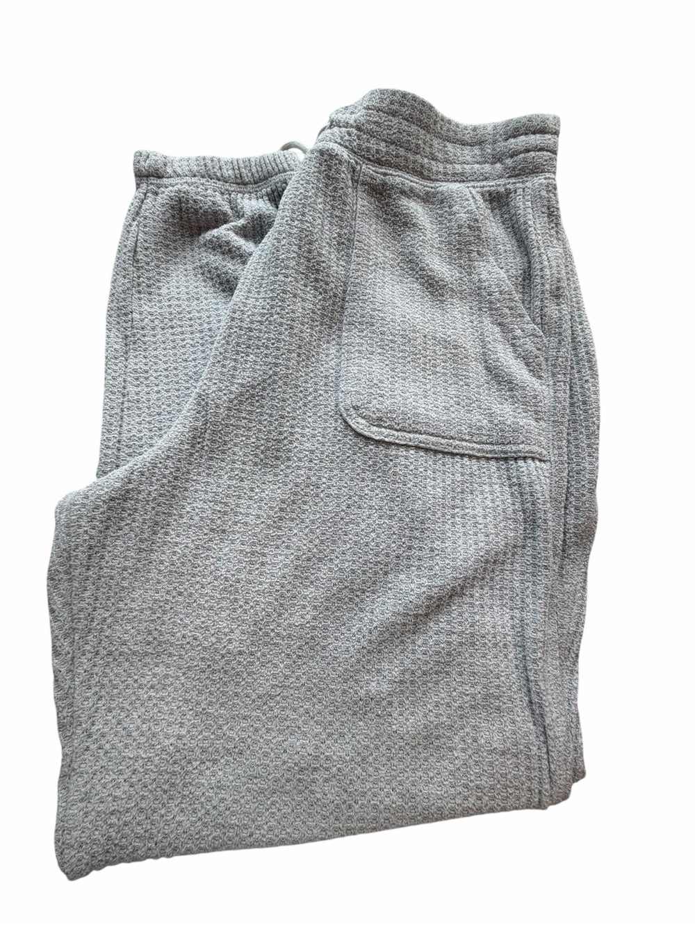 Gilly Hicks Light Gray Ribbed Drawstring Joggers - Picture 4 of 4
